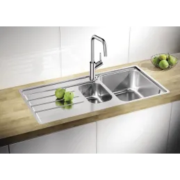 Lavello in acciaio inox Blanco LEMIS 6 S-IF