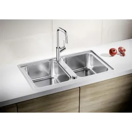 Lavello in acciaio inox Blanco LEMIS 8 S-IF