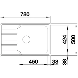 Lavello in acciaio inox Blanco LEMIS XL 6 S-IF Compact
