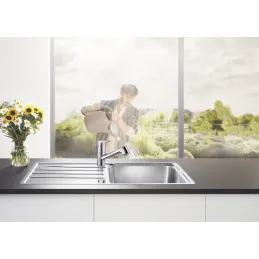 Lavello in acciaio inox Blanco LEMIS XL 6 S-IF