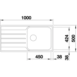 Lavello in acciaio inox Blanco LEMIS XL 6 S-IF