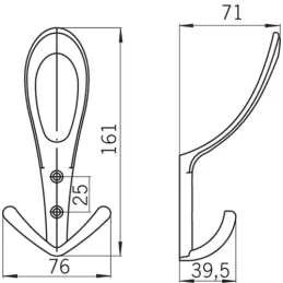 Appendiabiti BELAGO Maxi / Nero opaco