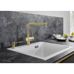 Miscelatore Blanco LINUS / Oro satinato