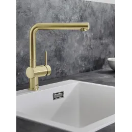 Miscelatore Blanco LINUS / Oro satinato