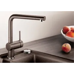 Miscelatore Blanco LINUS in Silgranit / Grigio roccia