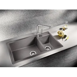 Miscelatore Blanco LINUS-S con doccetta / PVD steel