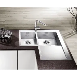 Miscelatore Blanco LINUS-S con doccetta / PVD steel