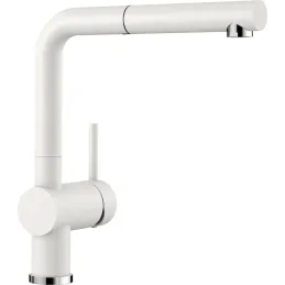 Miscelatore Blanco LINUS-S con doccetta - Silgranit / Bianco