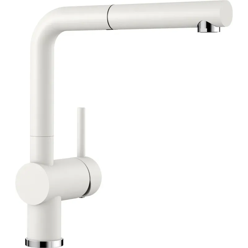 Miscelatore Blanco LINUS-S con doccetta - Silgranit / Bianco