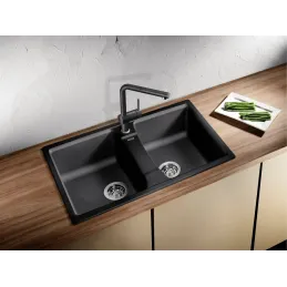 Miscelatore Blanco LINUS-S con doccetta - Silgranit / Tartufo