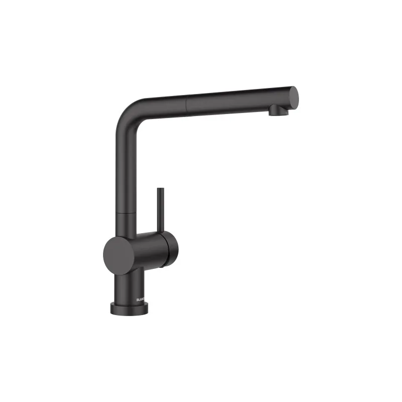 Miscelatore Blanco LINUS S - F - da installare sotto la finestra con doccetta / Nero opaco