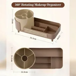 Organizzatore girevole per cosmetici MAKEUP / Marrone