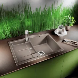 Lavello in gres Blanco METRA 45 S Compact / Nero