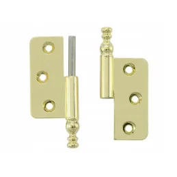 Cerniera decorativa a farfalla 78 mm / Dorato lucido