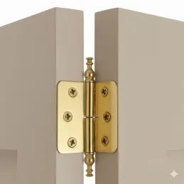 Cerniera decorativa a farfalla 78 mm / Dorato lucido