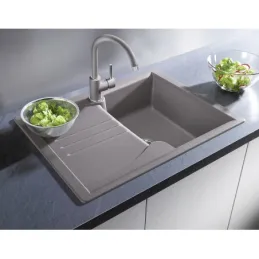 Miscelatore Blanco MIDA Silgranit / Grigio vulcano