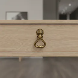Pomello rustico CORTINA / Ottone anticato