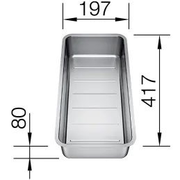 Vasca in acciaio inox Blanco per lavello ANDANO