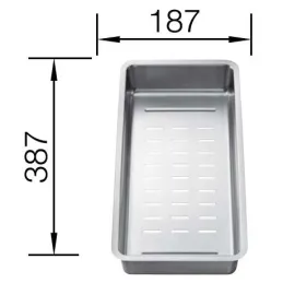 Ciotola in acciaio inox Blanco per lavello ETAGON