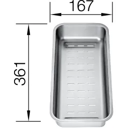 Ciotola in acciaio inox Blanco per lavelli ZENAR 45 S e ZENAR XL 6 S