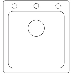Lavello in gres Blanco NAYA 5 / Antracite