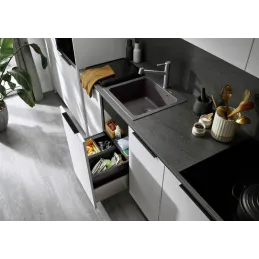 Lavello in gres Blanco NAYA 5 / Caffè