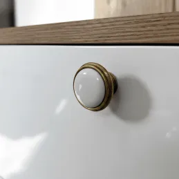 Pomello FRESNO / Ottone anticato