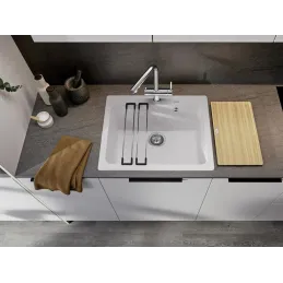 Lavello in gres Blanco NAYA 6 / Grigio vulcano