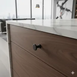 Pomello DOMINICA MINI / Nero opaco