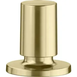 Pomello per asta BLANCO / Oro satinato