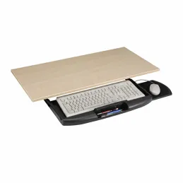 Ripiano estraibile per tastiera e mouse / Nero