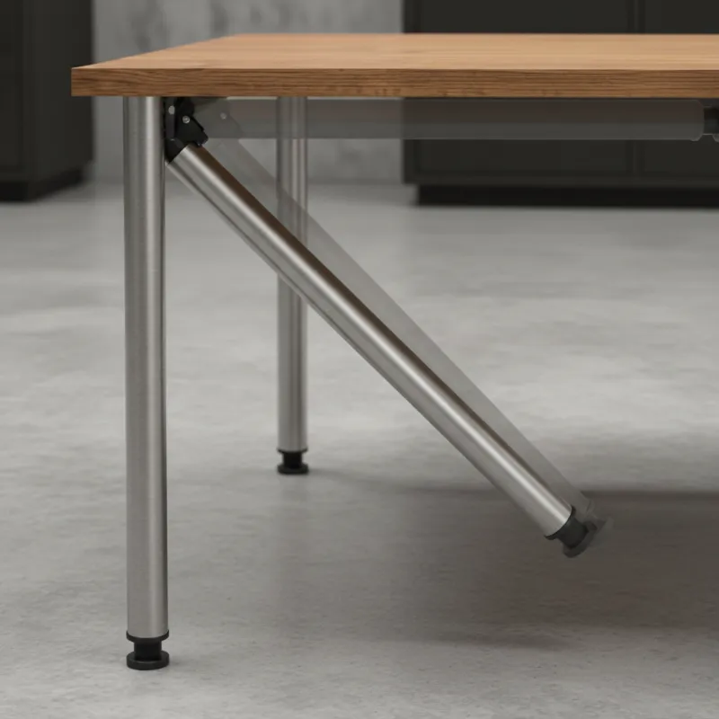 Gamba da tavolo pieghevole FOX / Acciaio inox