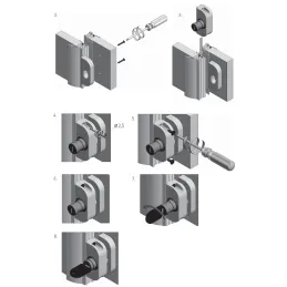 Serratura per porte scorrevoli SAFE / Alluminio