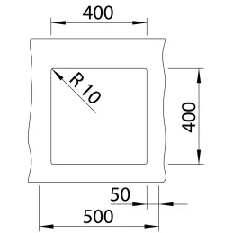 Lavello in gres Blanco FARON XL 6 S