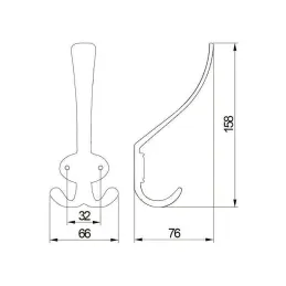 Appendiabiti rustico VATERLO XL / Rame anticato