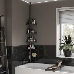 Mensola angolare da bagno REGALO SPA / Nera