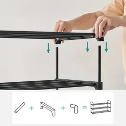Portascarpe EKKO LINE / Nero opaco