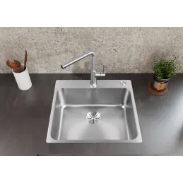Lavello in acciaio inox Blanco SOLIS 400-IF/A / PushControl