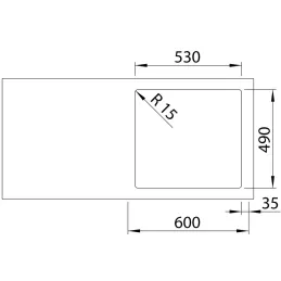Lavello in acciaio inox Blanco SOLIS 400-IF/A / PushControl