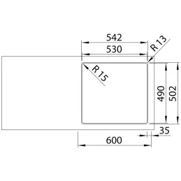 Lavello in acciaio inox Blanco SOLIS 400-IF/A / PushControl