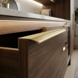 Maniglia per bordo anta MAURA / Oro spazzolato