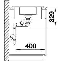 Lavello in gres Blanco SONA 6 S / Bianco soft