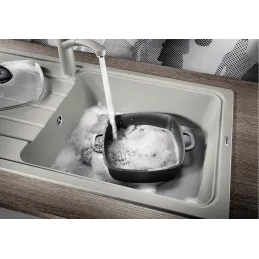 Lavello in gres Blanco SONA XL 6 S / Nero