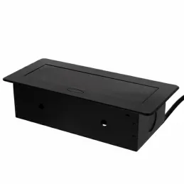 Presa elettrica a scomparsa MODERO SCHUKO 3x230V / Nero opaco