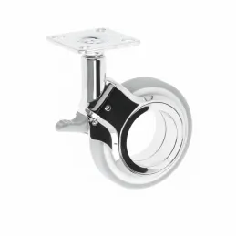 Rotella per mobili con freno NOVA / Cromo - grigio