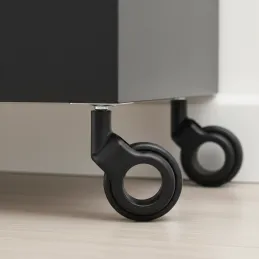 Ruota per mobili senza freno NOVA UNO / Nera