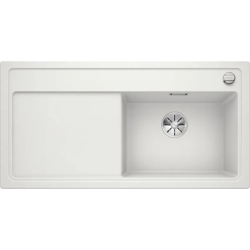 Lavello in gres Blanco ZENAR XL 6 S / con comando remoto dello scarico / vasca a destra