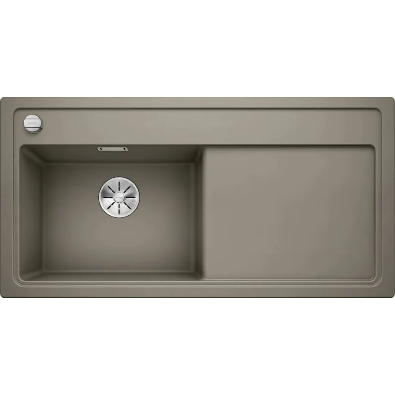 Lavello in gres Blanco ZENAR XL 6 S / con comando remoto dello scarico / vasca a sinistra