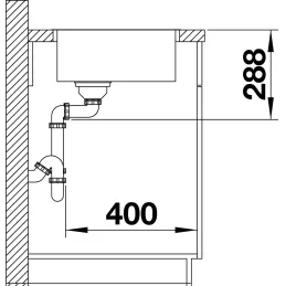 Lavello in acciaio inox Blanco ZEROX 500-U