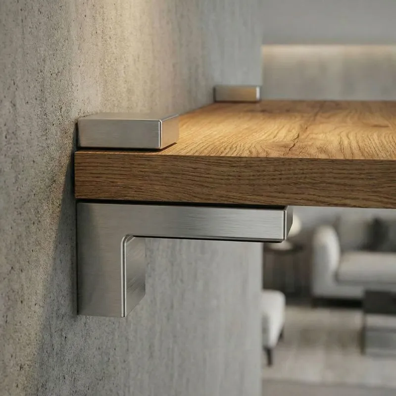 Supporto per mensola QUADRO / Acciaio inox